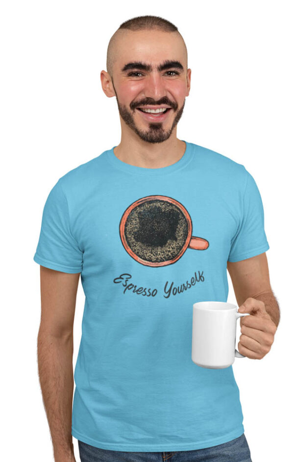 Espresso Yourself Coffee Men's T-Shirt - Image 4