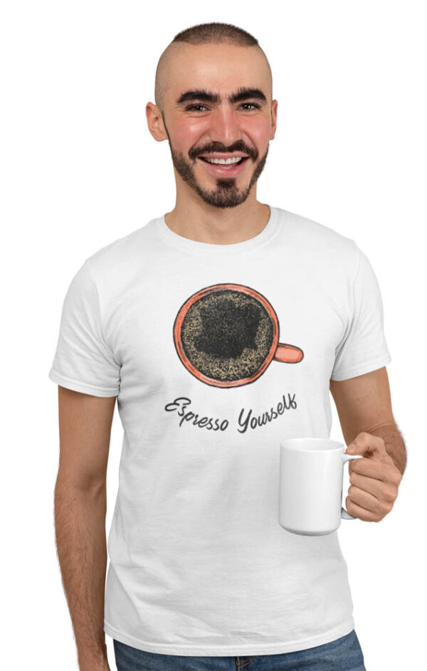 Espresso Yourself Coffee Men's T-Shirt - Image 5