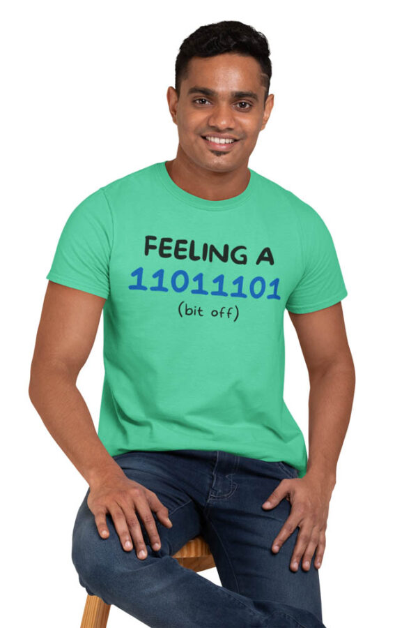 Feeling a Bit Off 0101 Programmer T-Shirt for Men - DK - Image 5