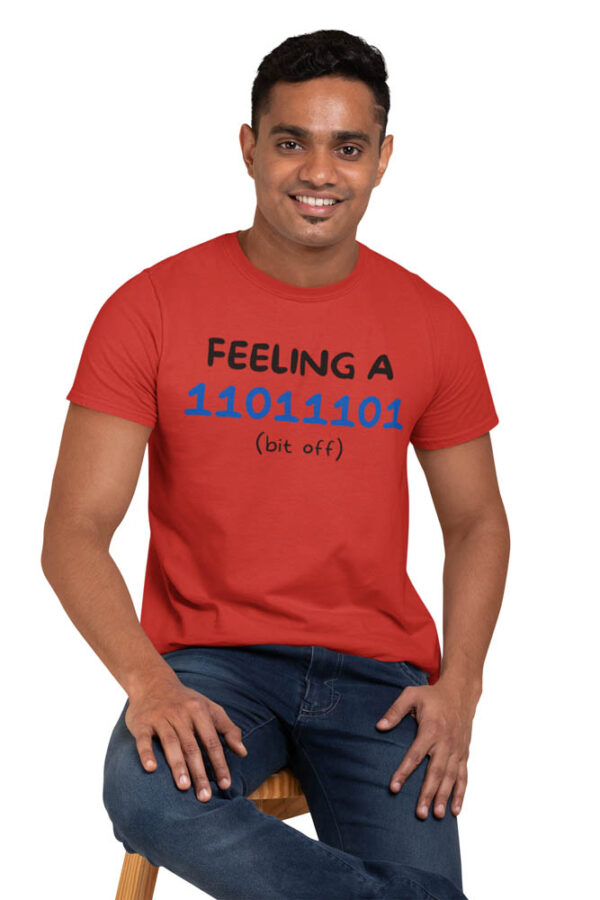 Feeling a Bit Off 0101 Programmer T-Shirt for Men - DK - Image 2