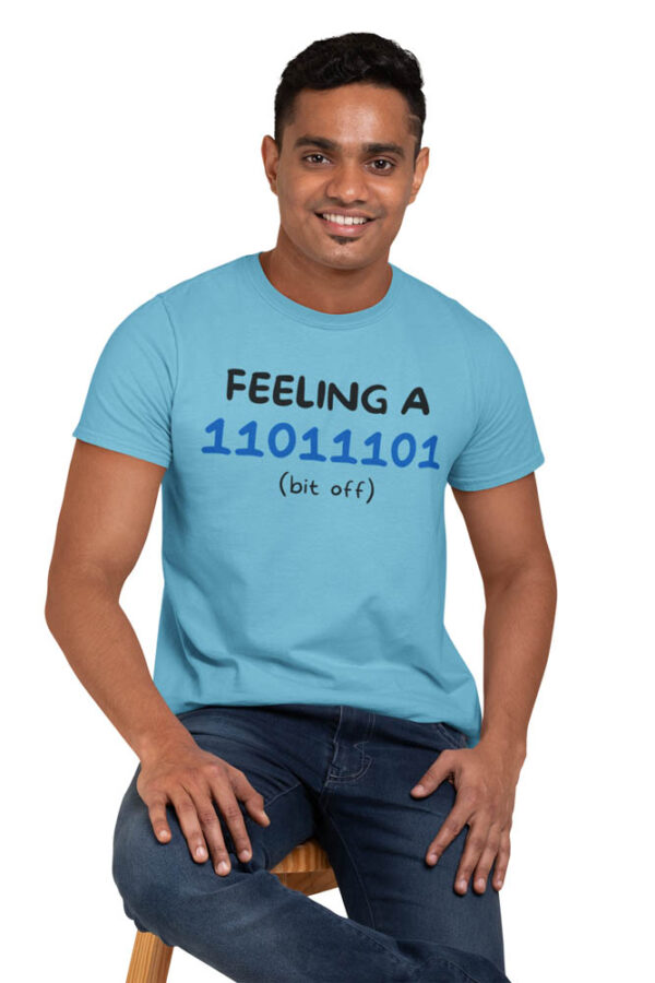 Feeling a Bit Off 0101 Programmer T-Shirt for Men - DK - Image 3