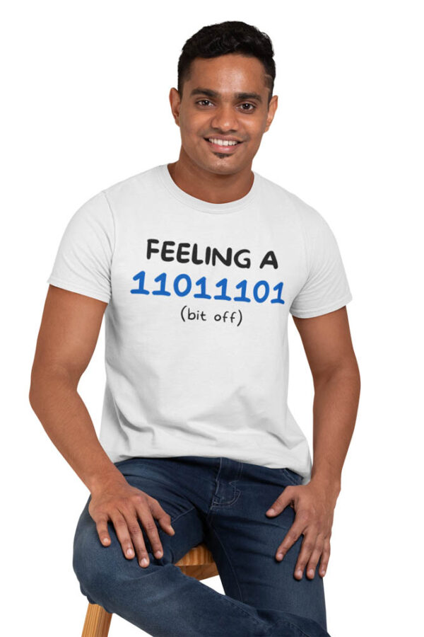 Feeling a Bit Off 0101 Programmer T-Shirt for Men - DK - Image 4