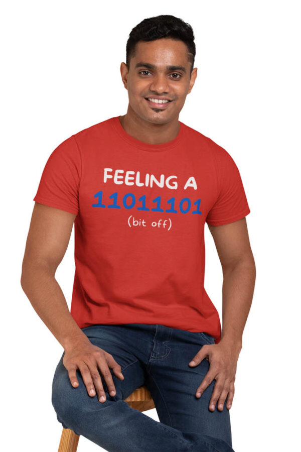 Feeling a Bit Off 0101 Programmer T-Shirt for Men - LT - Image 5