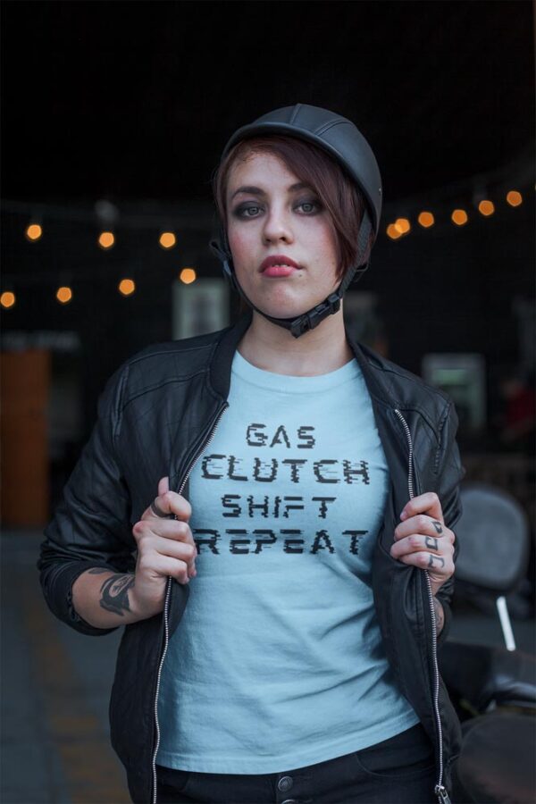 Gas Clutch Shift Repeat Glitch Women's T-Shirt - DK - Image 3