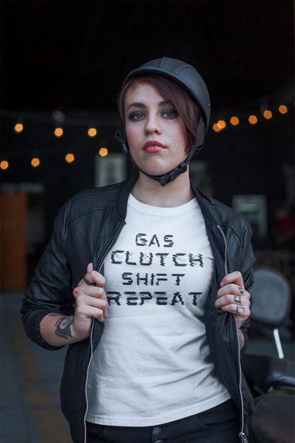 Gas Clutch Shift Repeat Glitch Women's T-Shirt - DK - Image 4