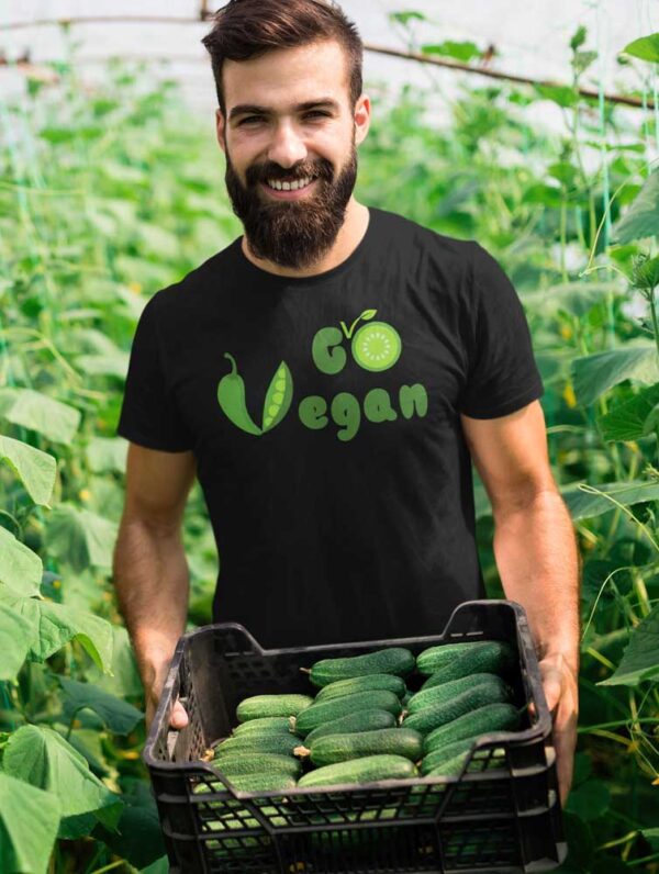 Go Vegan T-Shirt for Men - Image 2