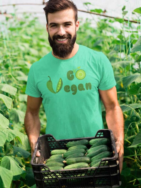 Go Vegan T-Shirt for Men - Image 3