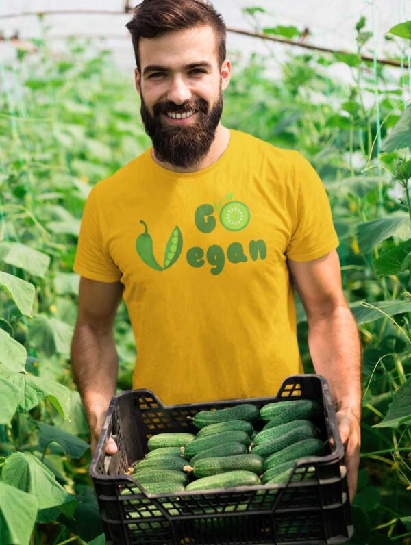 Go Vegan T-Shirt for Men - Image 4