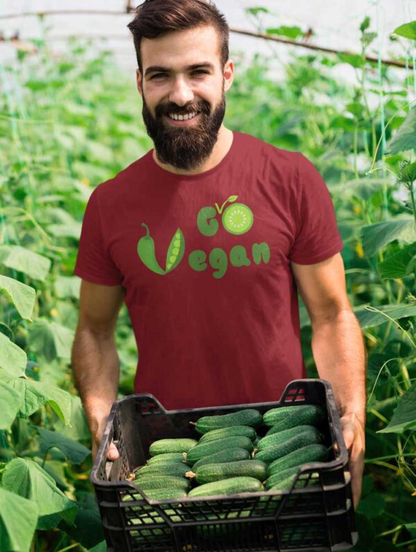 Go Vegan T-Shirt for Men - Image 5