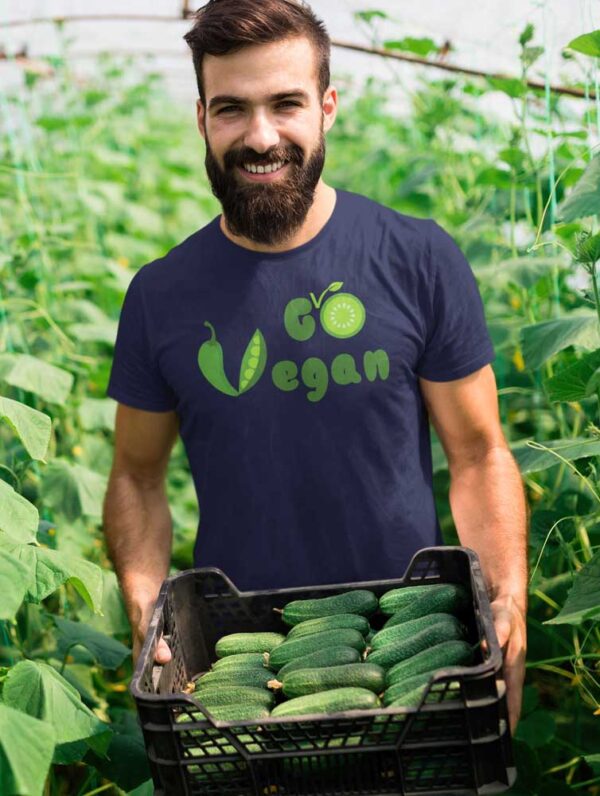 Go Vegan T-Shirt for Men - Image 6