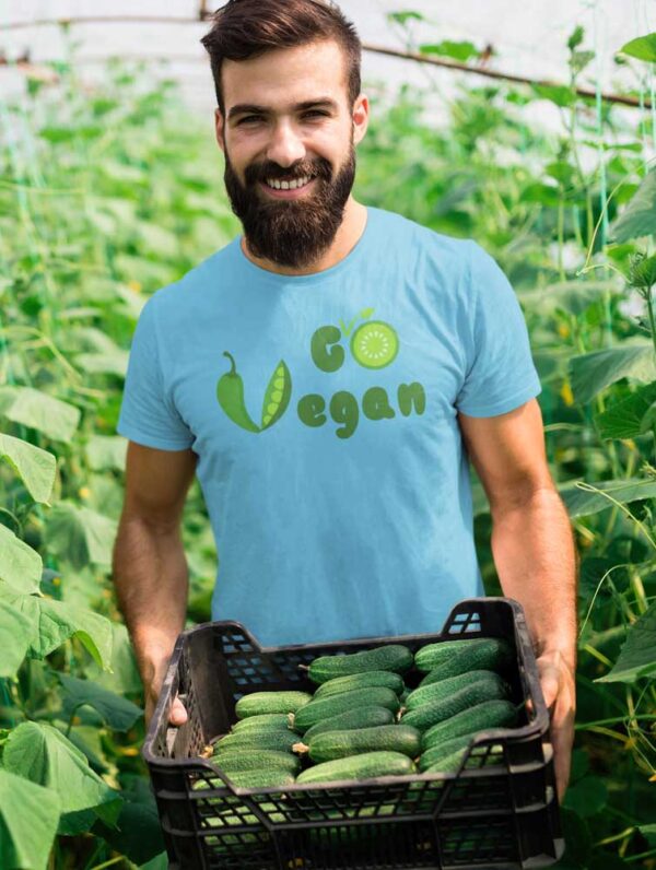 Go Vegan T-Shirt for Men - Image 7