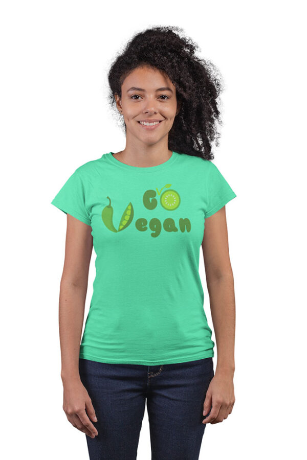 Go Vegan T-Shirt for Women - Image 2