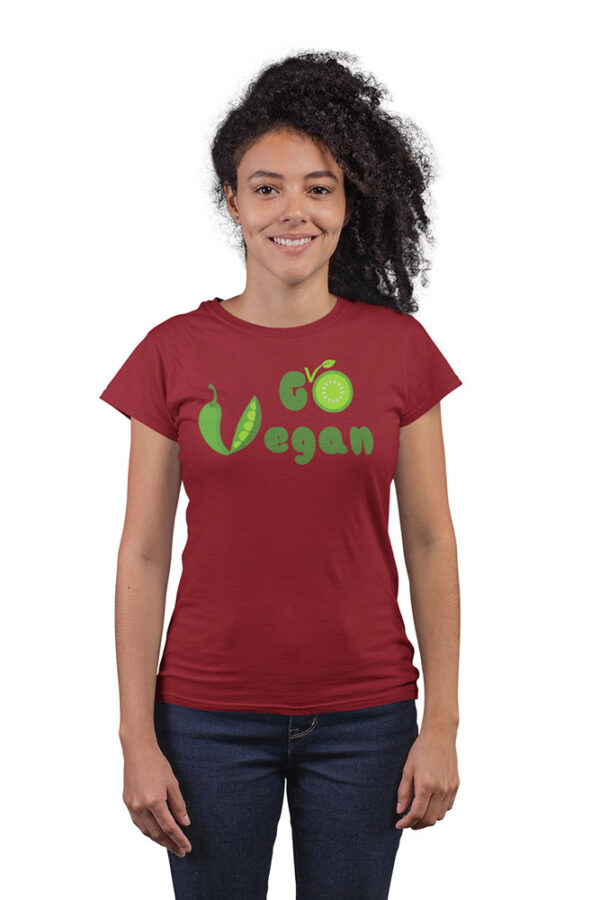 Go Vegan T-Shirt for Women - Image 3