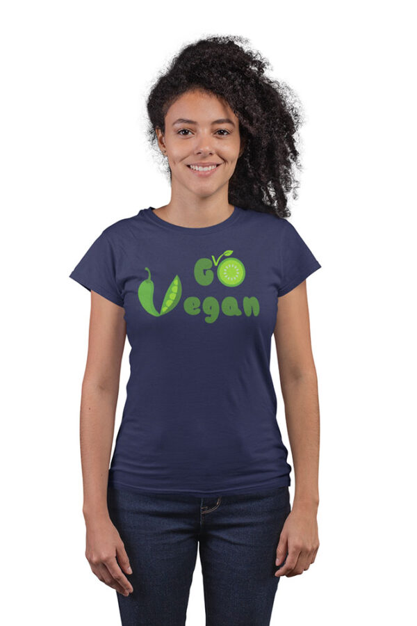 Go Vegan T-Shirt for Women - Image 4