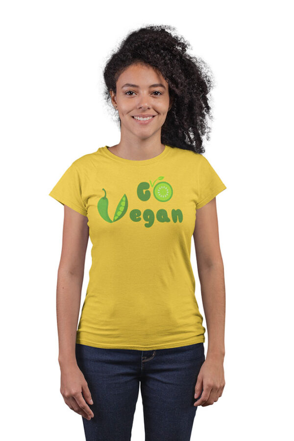 Go Vegan T-Shirt for Women - Image 6