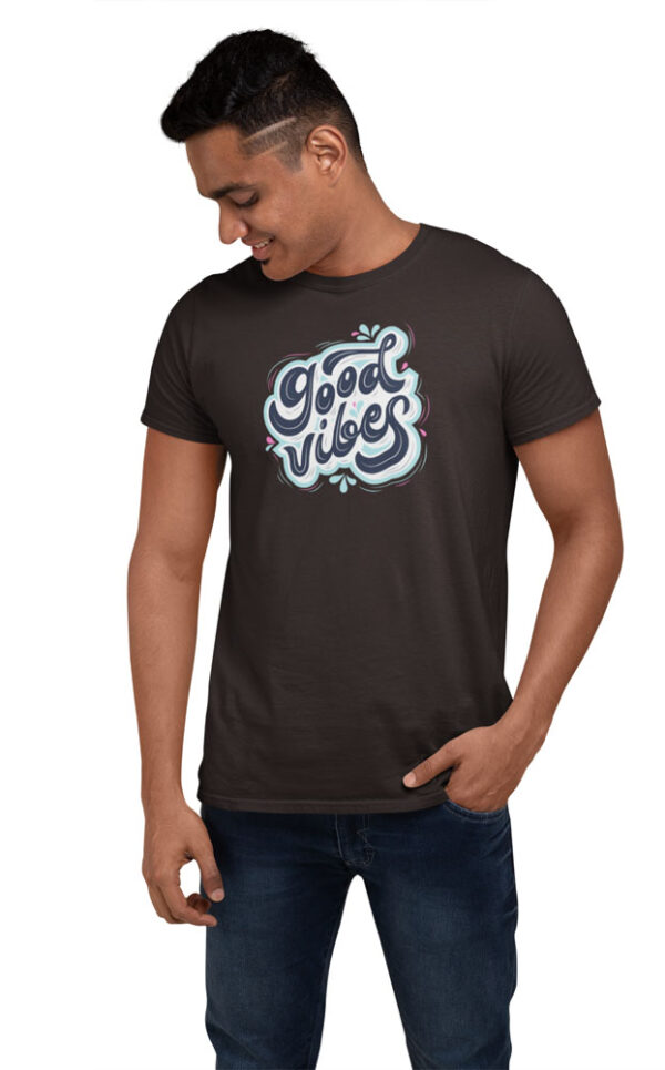 Good Vibes Positivity T-Shirt for Men - Image 5