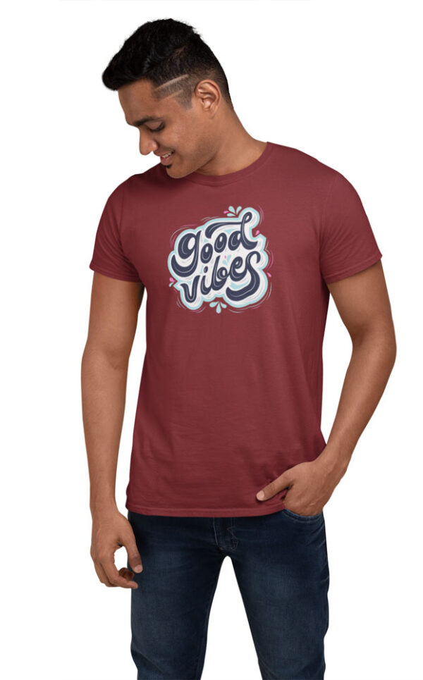 Good Vibes Positivity T-Shirt for Men - Image 6