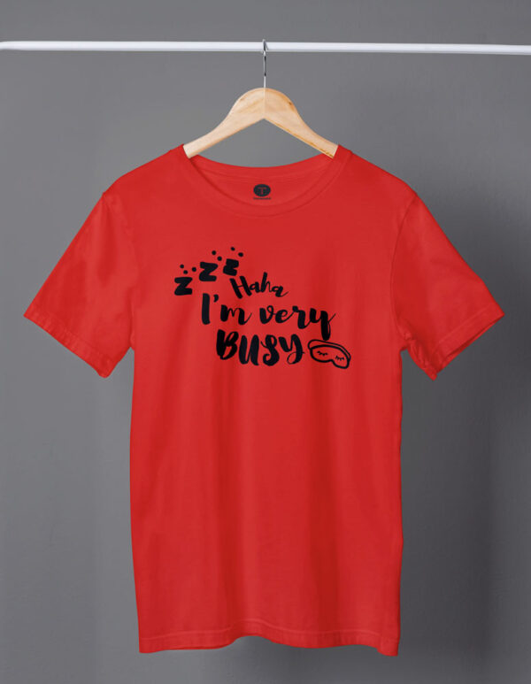 Haha I'm Very Busy Movie Men's T-Shirt - DK - Image 4