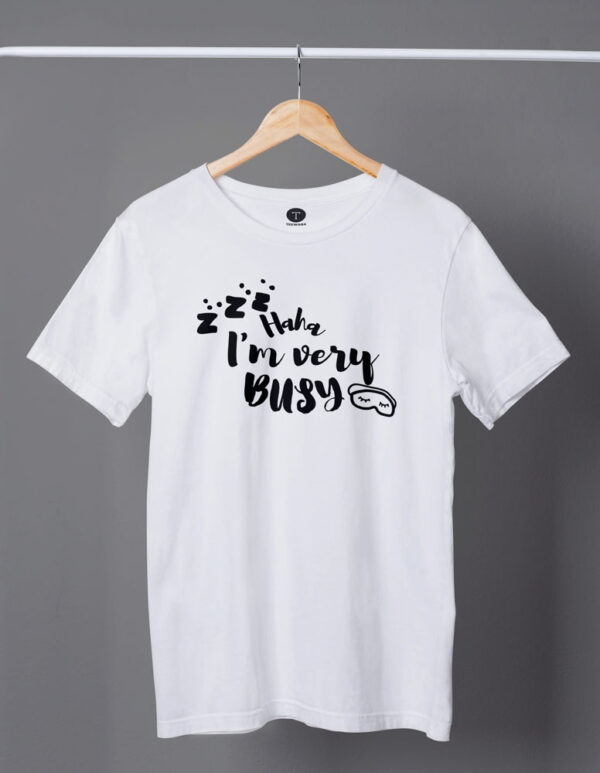 Haha I'm Very Busy Movie Men's T-Shirt - DK