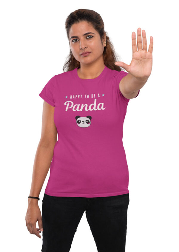 Happy to be a Panda Women's T-Shirt - Image 2