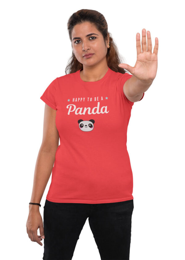 Happy to be a Panda Women's T-Shirt - Image 3