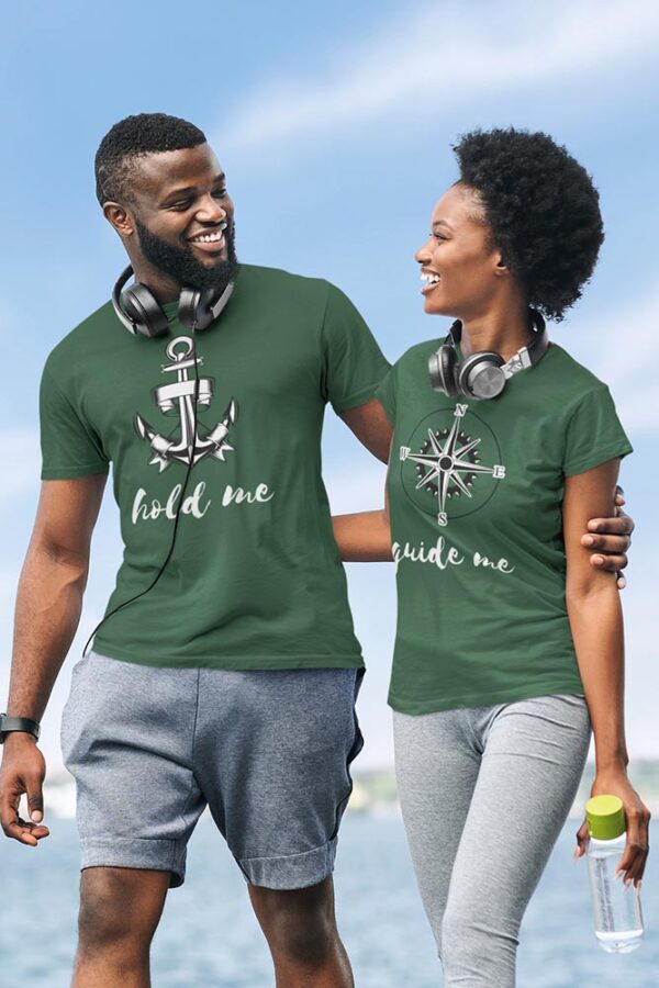 Hold me, Guide Me Valentine Couples T-Shirt - LT - Image 2