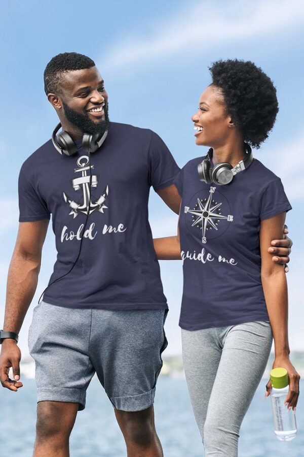 Hold me, Guide Me Valentine Couples T-Shirt - LT - Image 4