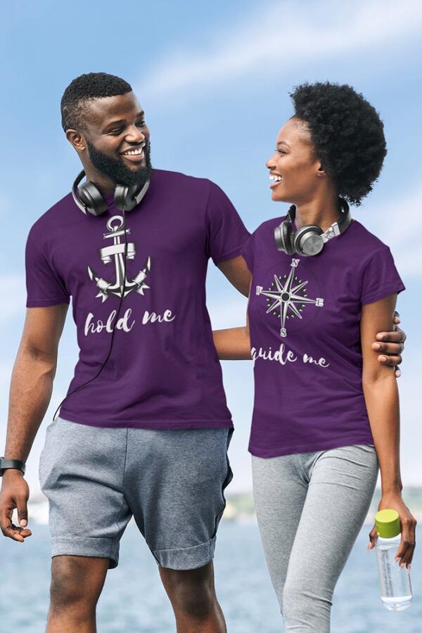 Hold me, Guide Me Valentine Couples T-Shirt - LT - Image 5