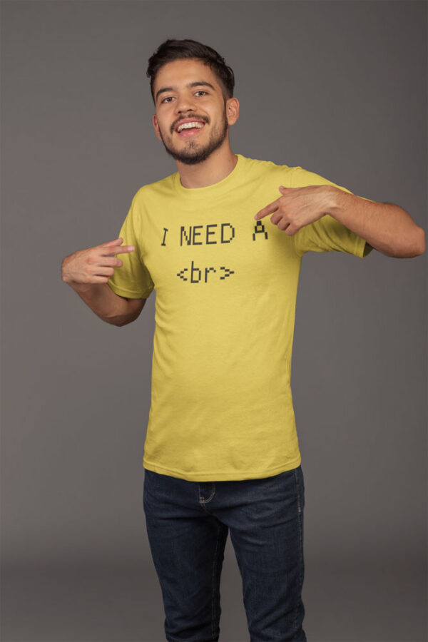 I Need A Break Coder Programming T-Shirt for Men - DK