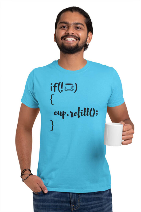 If not Coffee; Refill Code Programmer T-Shirt for Men - DK