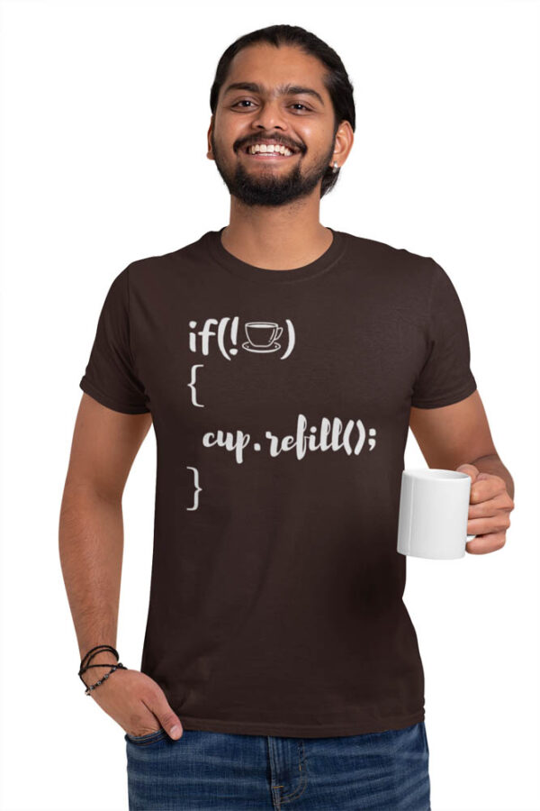 If not Coffee; Refill Code Programmer T-Shirt for Men - LT