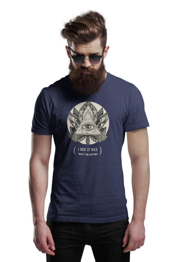 Illuminati I See it All Swag Men's T-Shirt - Image 3