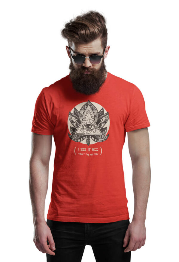 Illuminati I See it All Swag Men's T-Shirt - Image 5