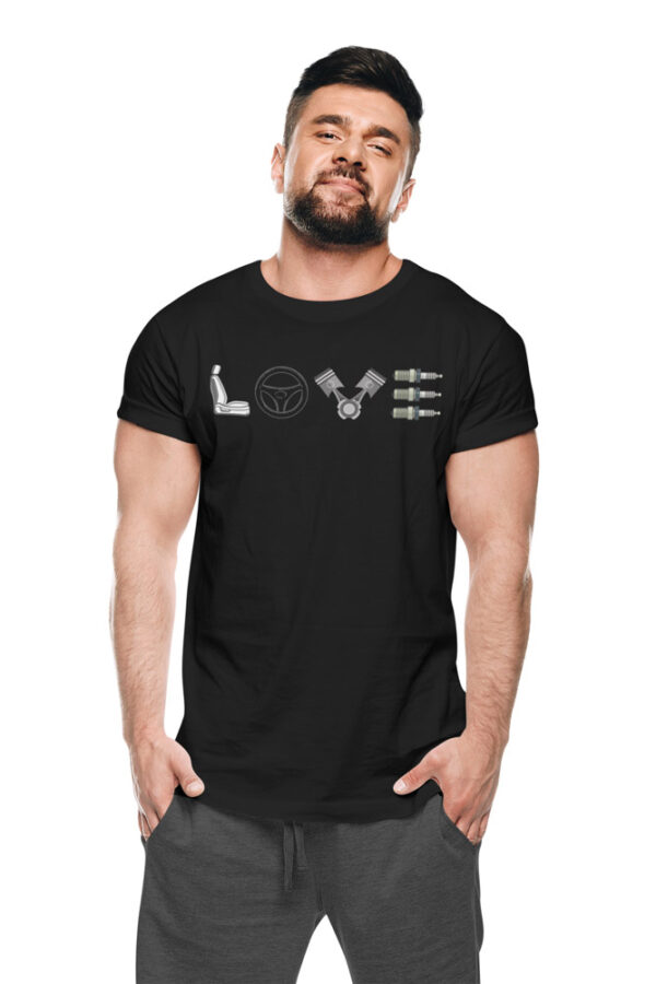 LOVE Cars T-Shirt for Men - Image 2