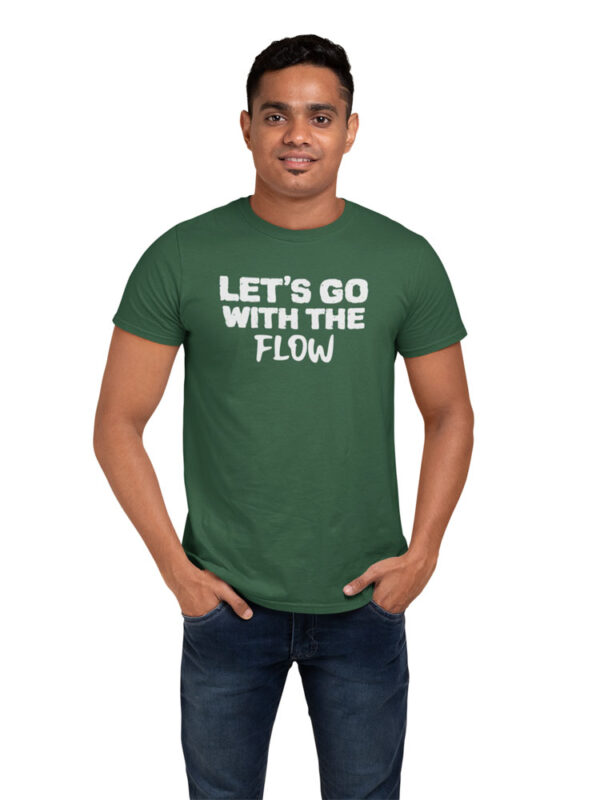 Let's Go With The Flow Positivity Men's T-Shirt - LT - Image 7