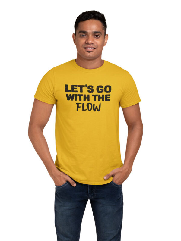 Let's Go With The Flow Positivity Men's T-Shirt - DK