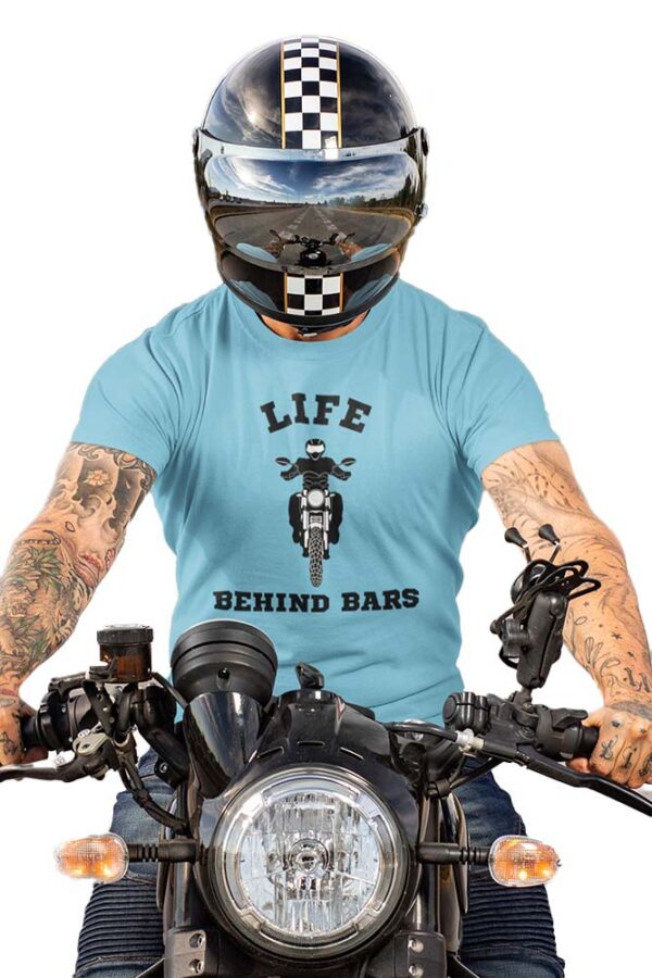 Life Behind Bars Bike T-Shirt for Men - DK - Image 2