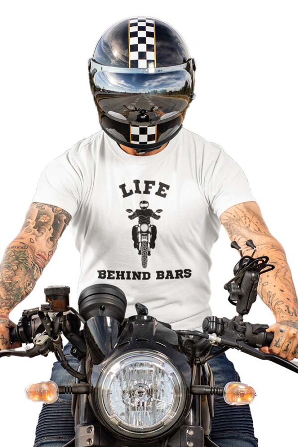 Life Behind Bars Bike T-Shirt for Men - DK - Image 3