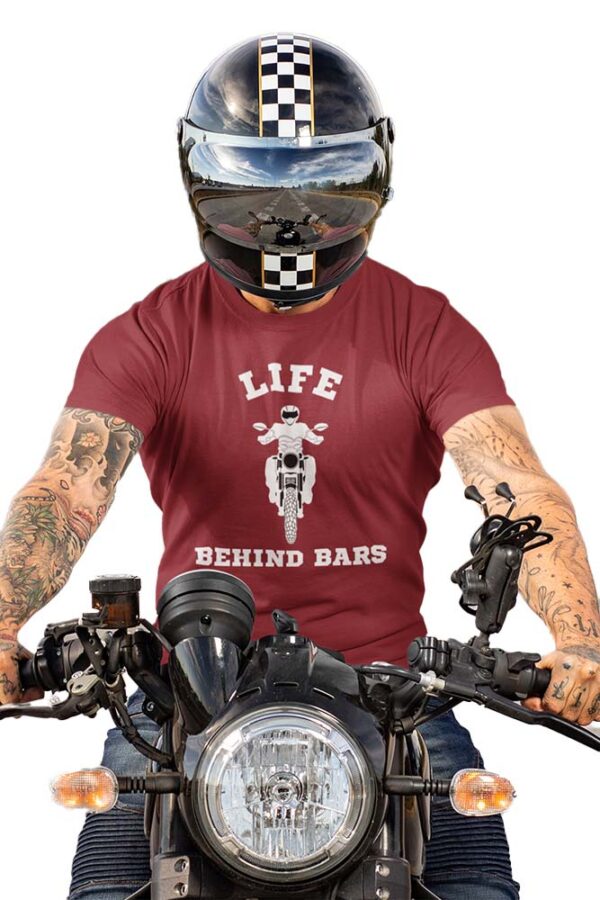 Life Behind Bars Bike T-Shirt for Men - LT - Image 2