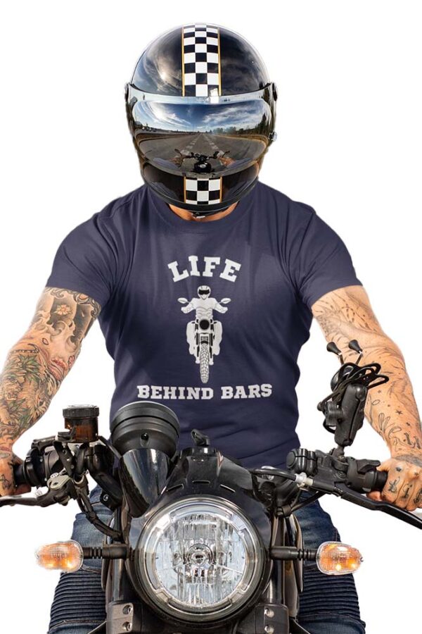 Life Behind Bars Bike T-Shirt for Men - LT - Image 3