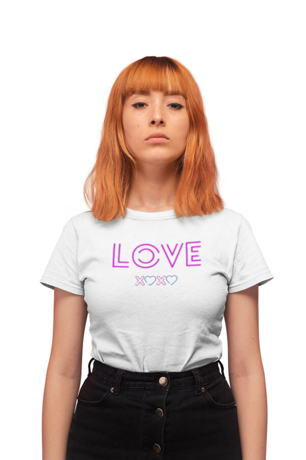 Love XOXO T-Shirt for Women - Image 2