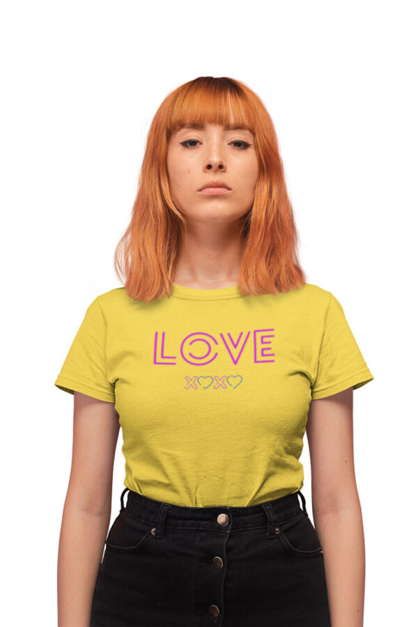 Love XOXO T-Shirt for Women - Image 3