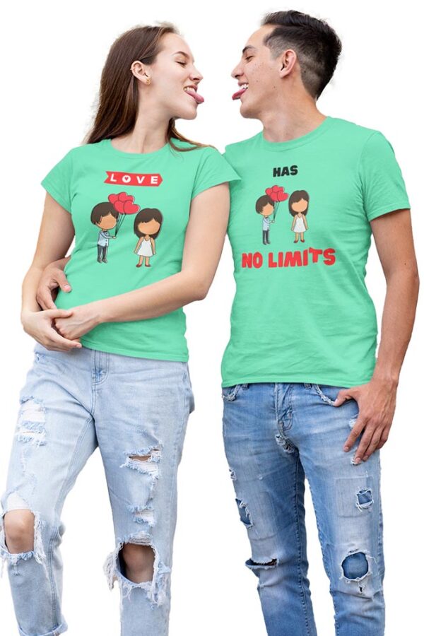 Love has No Limits Valentine Couples T-Shirt - DK - Image 4