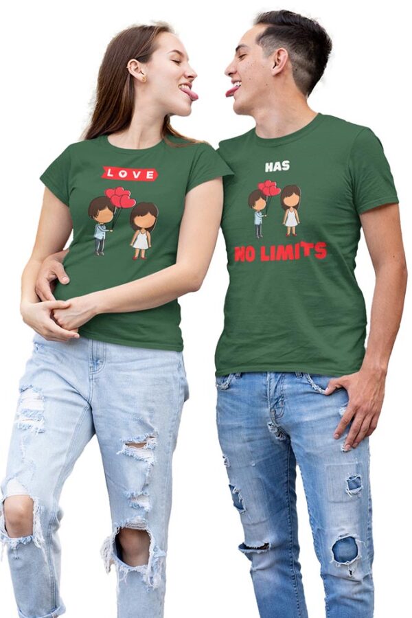 Love has No Limits Valentine Couples T-Shirt - LT - Image 2