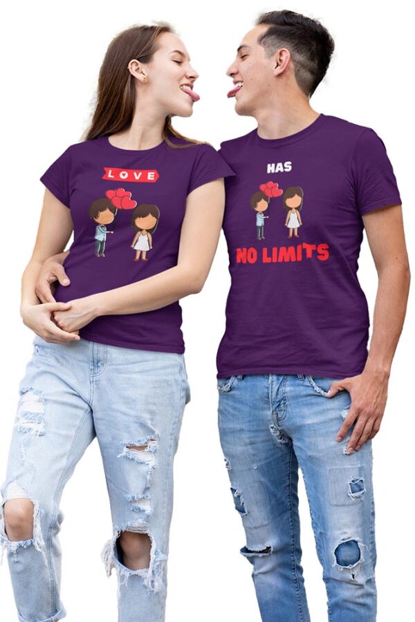 Love has No Limits Valentine Couples T-Shirt - LT - Image 5