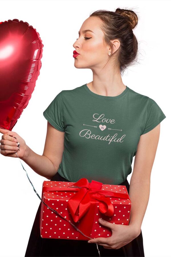 Love is Beautiful T-Shirt for Women - Image 7