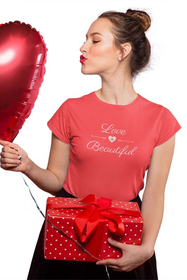 Love is Beautiful T-Shirt for Women - Image 4