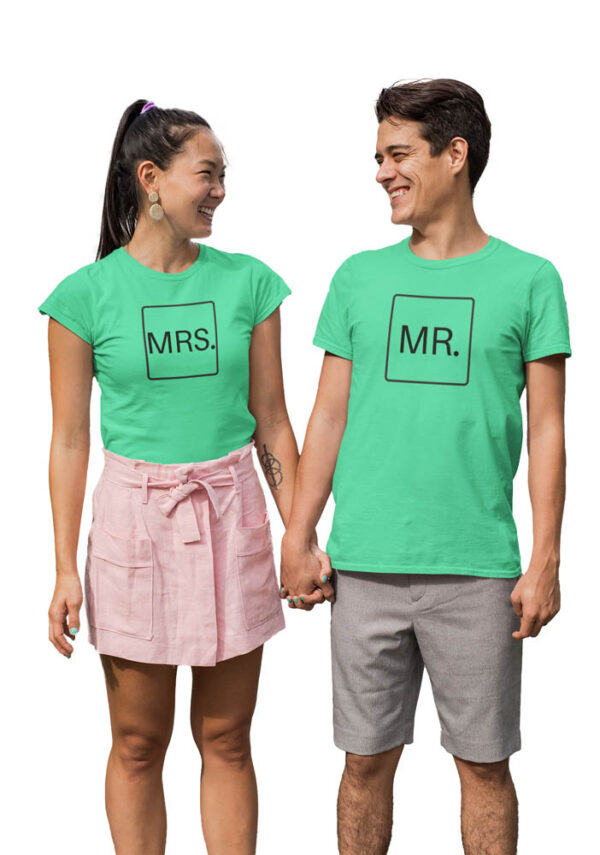 MR & MRS Valentine Couples T-Shirt - DK - Image 3