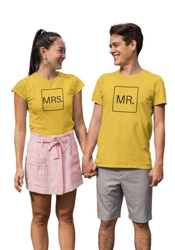 MR & MRS Valentine Couples T-Shirt - DK - Image 2