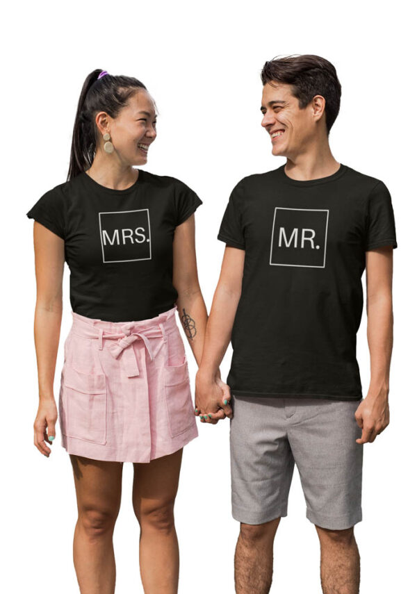 MR & MRS Valentine Couples T-Shirt - LT - Image 4